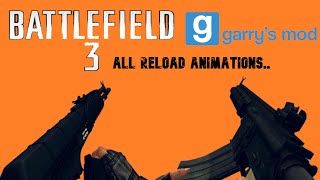 Garry's Mod TFA AT Battlefield 3 mod all reload animations