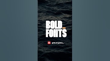 Bold fonts for your next project (Part 4) #freefonts #fonts #fontstyles #typeface