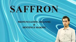 SAFFRON - Meaning_&_Pronunciation_Word_World_Audio_Video_Dictionary Profile