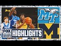 Middle Tennessee Blue Raiders vs. No. 7 Michigan Wolverines Highlights | FOX College Hoops