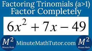 Factor 6x^2+7x-49