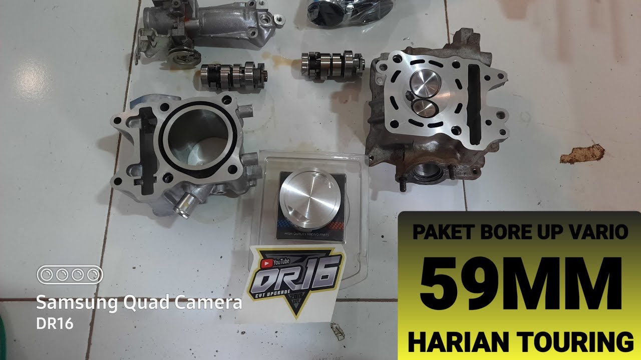 BORE UP VARIO 150 59MM HARIAN AMAN DAN NYAMAN #DR16 #VARIOVLOG