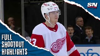 Detroit Red Wings at New York Rangers | FULL Shootout Highlights