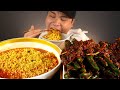 아삭아삭 매운양념고추와 틈새열라면 먹방~!! 리얼사운드 ASMR social eating Mukbang(Eating Show)