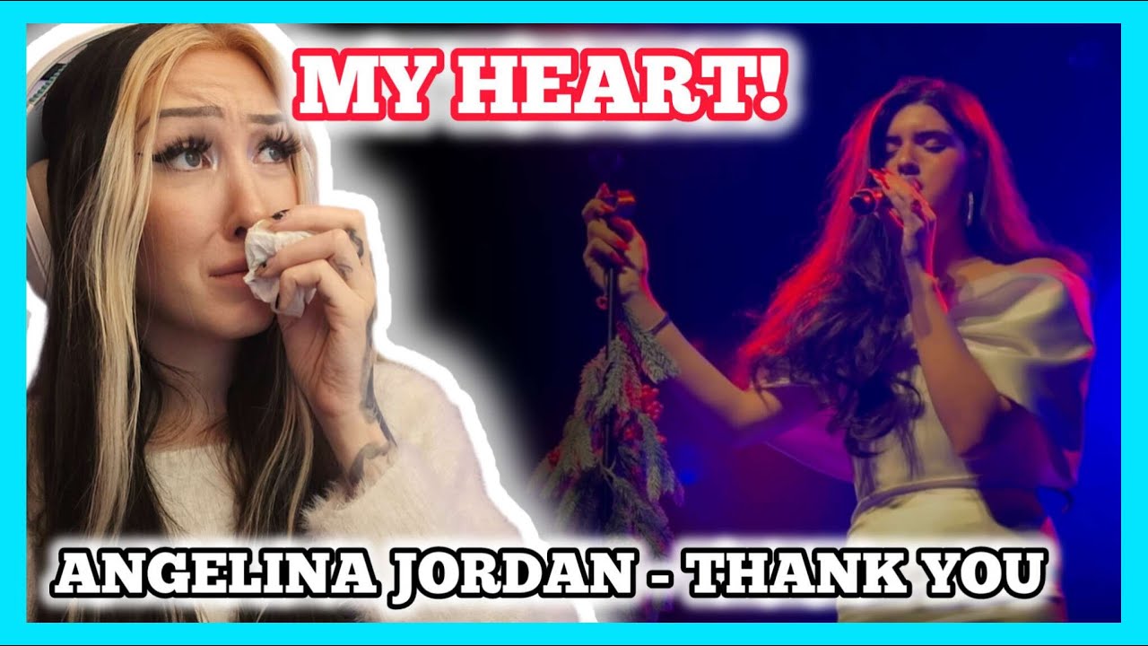 THERE WERE TEARS! | Angelina Jordan - Thank you (Stripped Down | LIVE Dec 14 2024) reaction