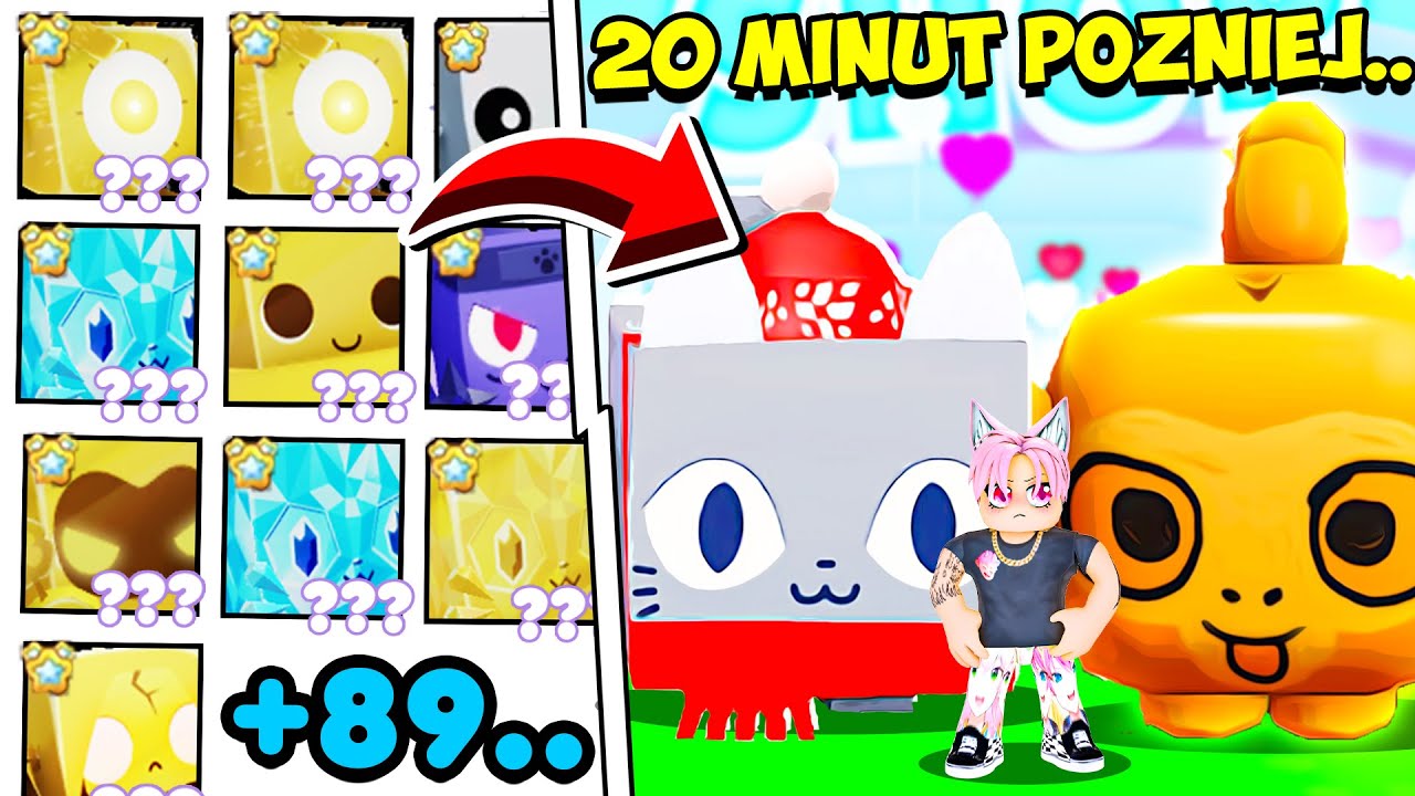 Miałem 20 Minut Żeby Sprzedać 100 Huge Petów! Dlaczego? (Pet Simulator ...