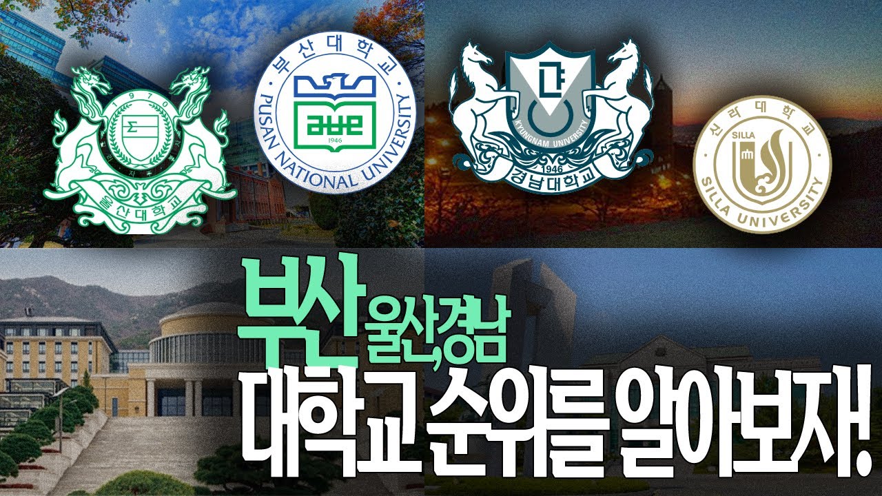부산 울산 경남 대학교 순위를 알아보자 ! 부울경 대학 순위 정리
