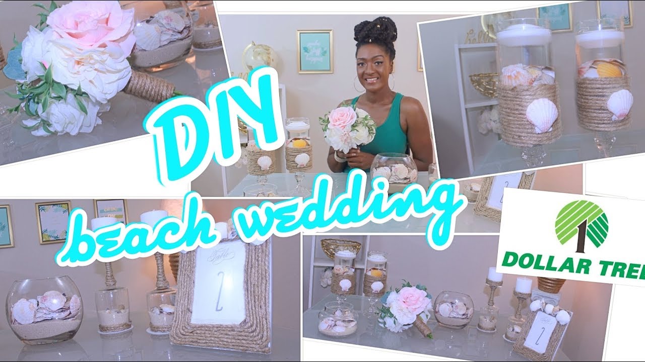 DIY Dollar Tree Beach Theme Wedding Decor, Home Decor, Bridal Bouquet