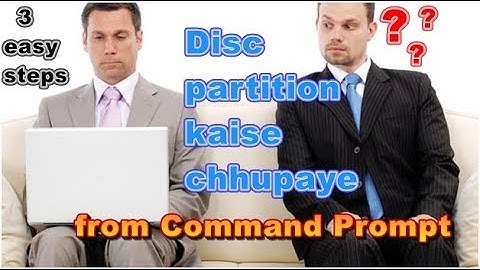 How to hide your disc partition from command prompt- in Hindi