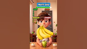 Can You Name These Fruits? 🍌🍎🤔 #shorts #quiz #trivia #fruits