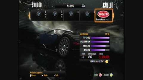 Need For Speed Shift Car List