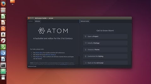 How to install Atom editor in Ubuntu Linux