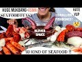 2 whole fish whole giant squid lobster king crab  salmon  tuna raw octopus scallop shrimp