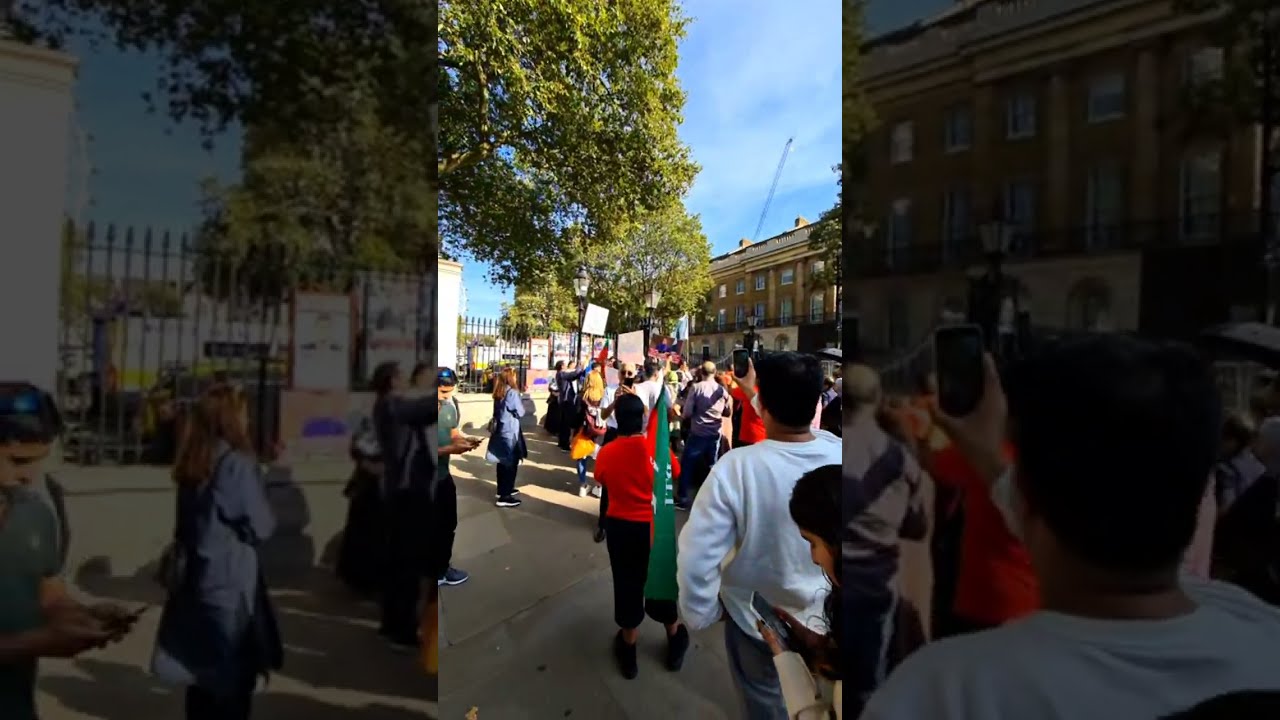 Shayan Ali protest Downing Street