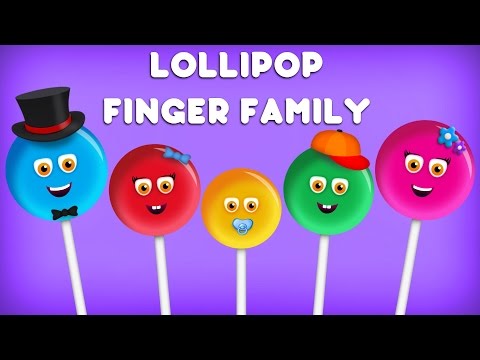 The Finger Family Lollipop Family Nursery Rhyme | Lollipop Finger Family Songs