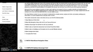 EDSE A610Y BlackBoard Navigation Tutorial