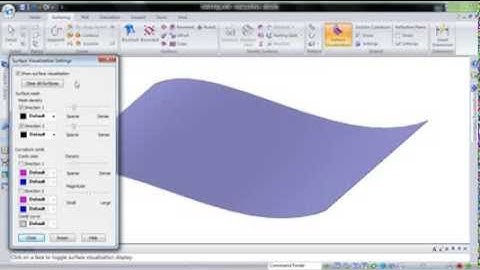 U and V Curves in Solid Edge