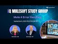 Mule 4 Error Handling Explained | iQ MuleSoft Study Group