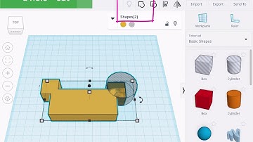 Tinkercad tools: group and align