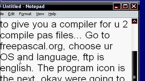 PASCAL TuT - Basics and compiler =)