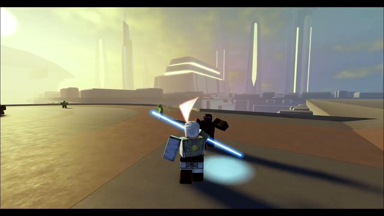 Dueling without the gui in roblox lightsaber arena youtube