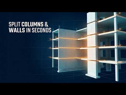 Column and wall split tool Revit 2027