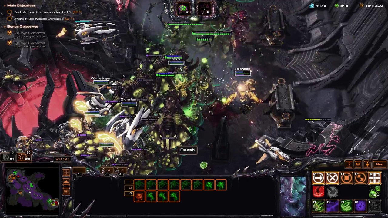 StarCraft 2 Co-op: Abathur | Fenix Level 12.2 - YouTube
