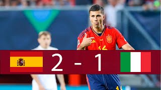 Spain vs Italy 2-1 | Semifinal UEFA Nations League 2023 - Highlights \& Goals