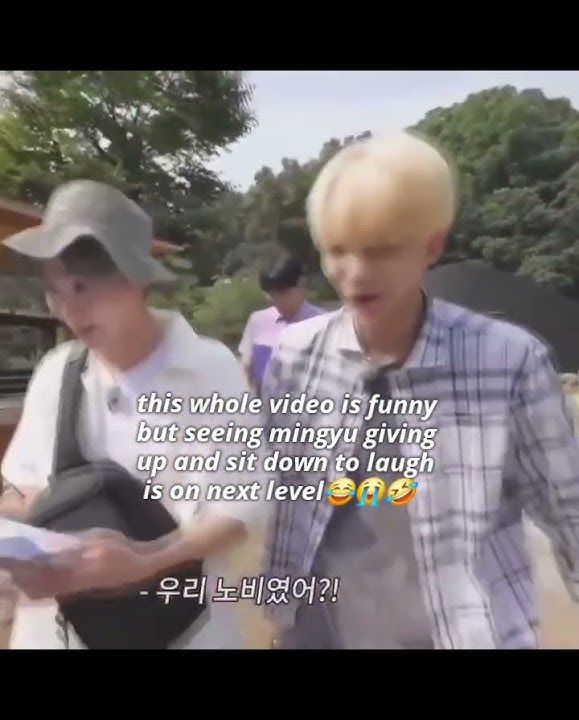 jeonghan running to save himself from joshua😭🤣#svt #jeonghan #joshua #seventeen #mingyu #seungkwan