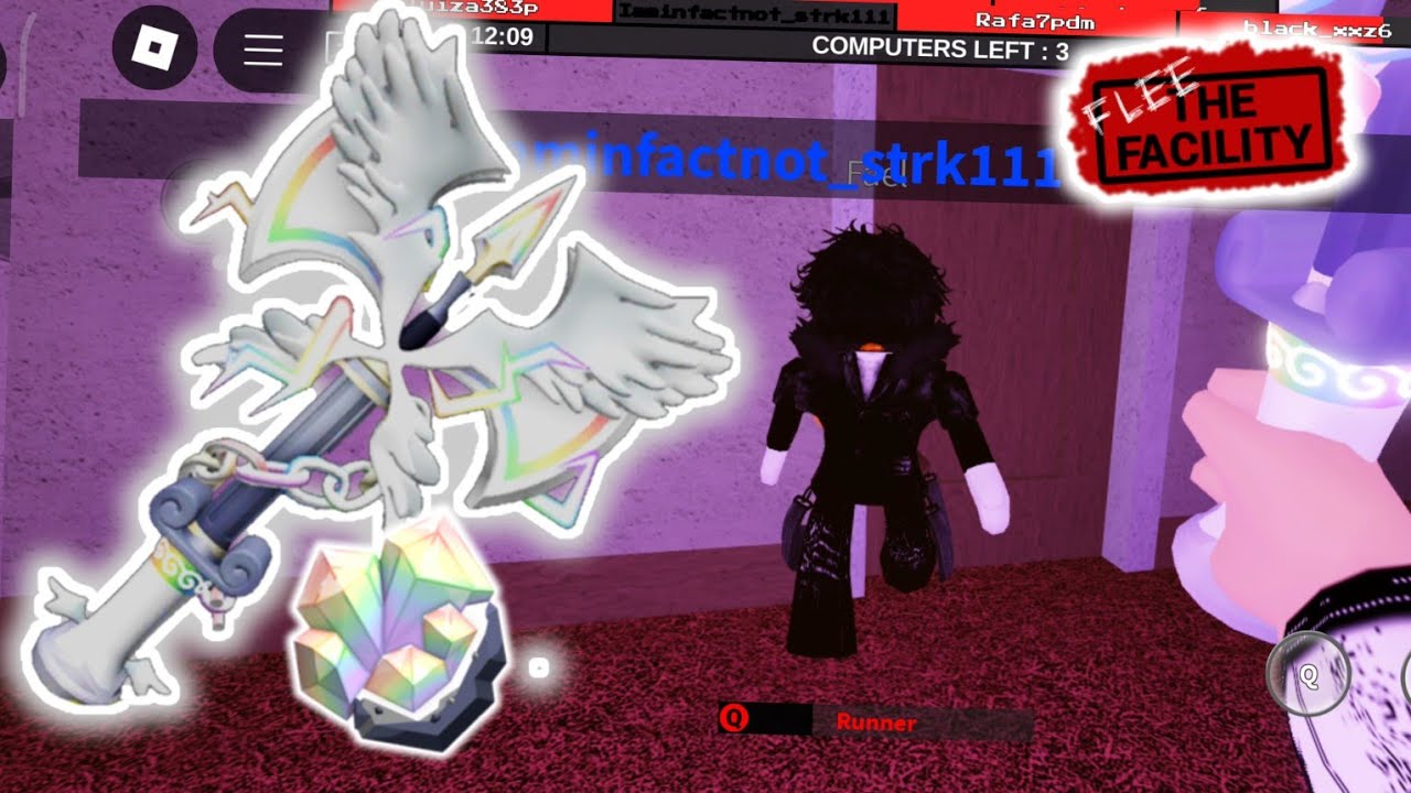 Testando a Pegasus Blade! Flee The Facility Set Da Atualização de 7° Aniversário - Roblox