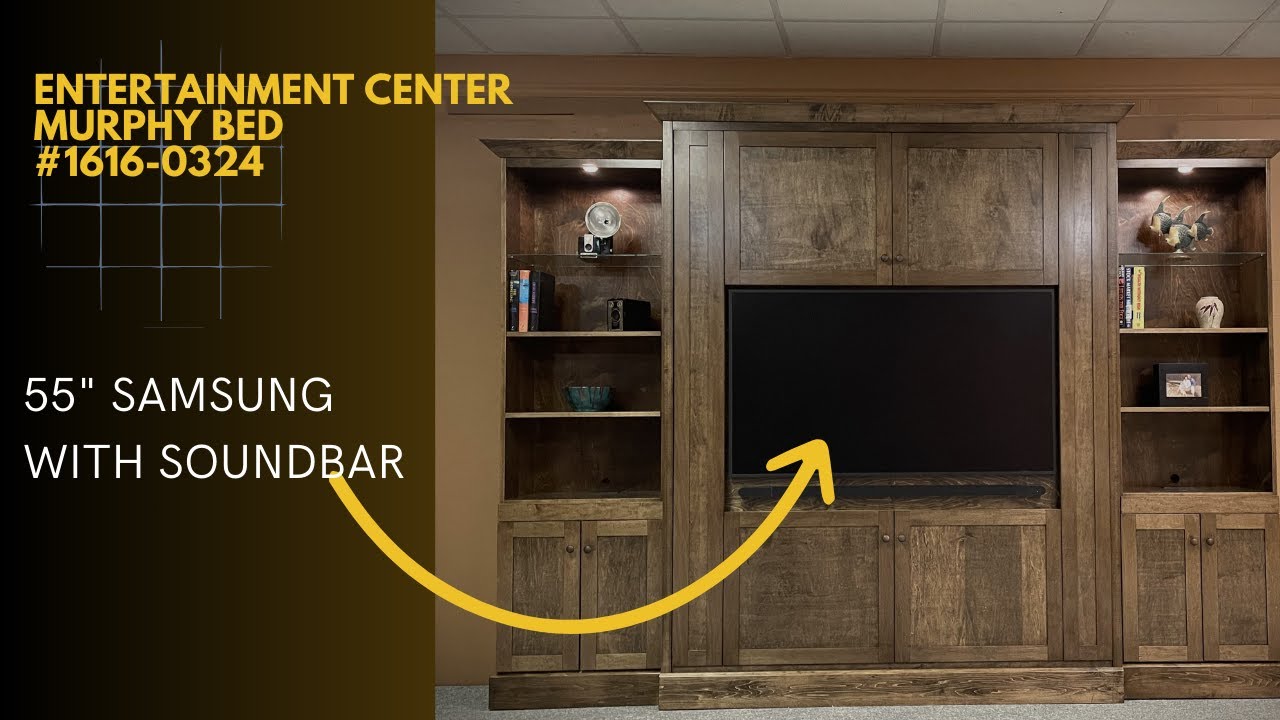 Entertainment Center Murphy Bed Style 16260324 YouTube