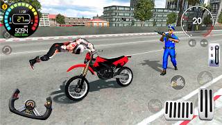 Juego de Motos - Racing Extreme Motocross bike stunts Driving 3D #1 - Android / IOS gameplay FHD screenshot 2
