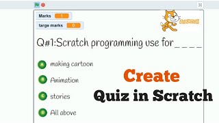 Create Quiz Game In Scratch//scratch tutorial to make quiz //scratch for begginers//learn it 9M screenshot 2