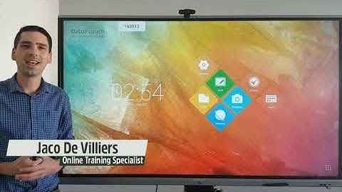 tutortouch Interactive 4K LED Panel - Android operating system tutorial video