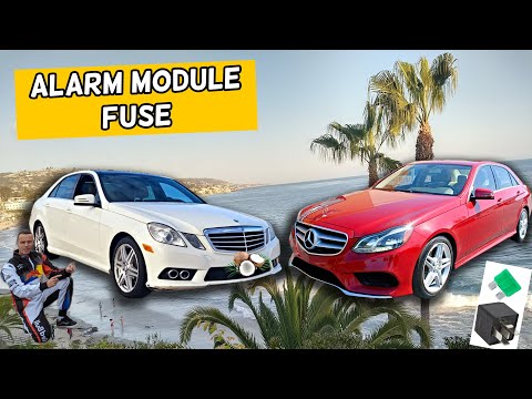 MERCEDES W212 E CLASS ALARM MODULE FUSE LOCATION E350 E400 E250 E200 E220 E250 CDI BLUETEC