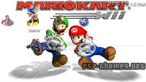 PSP Theme Mario Kart Wii PSP-Themes.NET