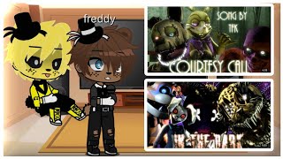 • Fnaf 1 reacciona a courtesy call y into the dark pedido por suscriptores (subs ingles 🇺🇸)