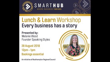 August 2018 Lunch and Learn with Melanie Wood.