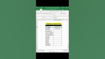 How to Use proper function in excel | proper | |Excel | Tricks & tips | #shorts #ytshort #tranding