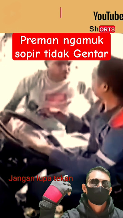 The thugs went on a rampage, the driver didn't flinch at all