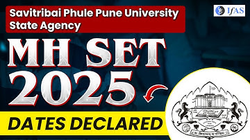 MH SET Exam Date 2025 | MH SET Mathematical Science Notification