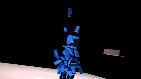 Falling Toy Tower - 3ds Max Reactor