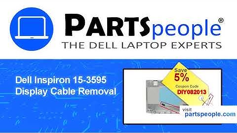Dell Inspiron 15-3595 (P75F012) Display Cable How-To Video Tutorial