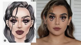 Copying @milk1422 Face Chart | Artistic Makeup Tutorial