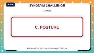 Synonym Challenge #0123 | Similar Words Quiz Practice