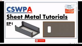 CSWP Advance Sheet Metal sample question | CSWPASM | EP  1