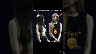 blackpink team Jennie say rose this is my mobile 😂 #blackpink #kpop #lias #jisoo #jennie #shorts