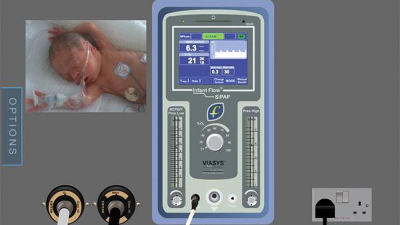 Infant flow sipap O2 calibration 