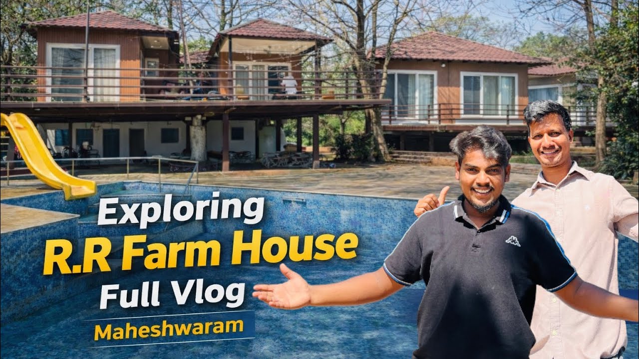 “Hyderabad Secret Getaway! 😲 | Amazing Farm House Tour | Nature, Pool & Fun!”