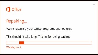 How to repair Microsoft Office (PC program)